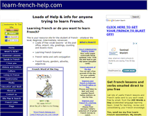 Tablet Screenshot of learn-french-help.com
